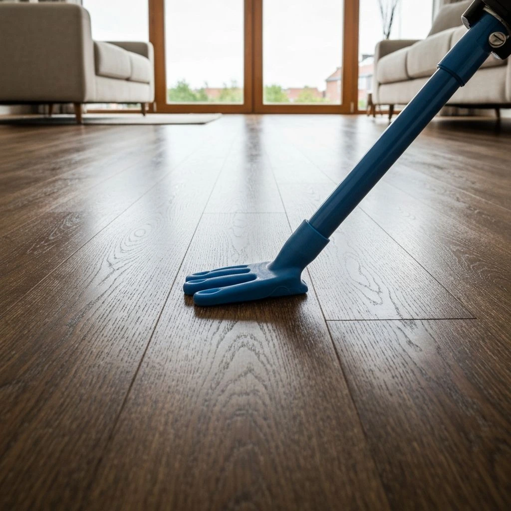 Living room floor cleaning
